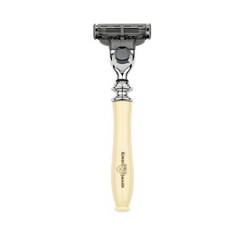 Edwin Jagger Chatsworth Range Handle Compatible With Gillette Mach 3 Cartridges (Imitation Ivory)