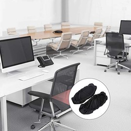 Zerodis 1 Pair Removable Armrest Covers for Office Chair, Elastic Universal Cushions for Armrest Protection, Washable Chair Armrest Pad Covers (Black)