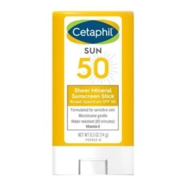 Cetaphil Bloqueador Solar Mineral Facial Stick SPF 50 - Protección Efectiva para Piel Sensible 14g