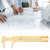 Handy Sliding Gauge Brass Vernier Caliper Ruler Measuring Tool Double