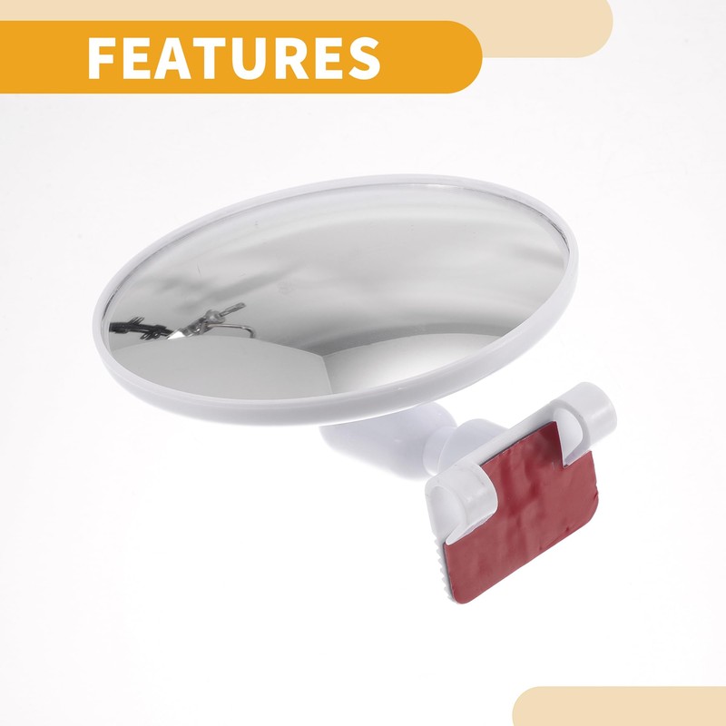 Partuto 1 Pc Large Universal Blind Spot Car Mirrors -