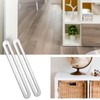 4Pcs Sliver Slotted Brace,Flat Straight Brace Brackets,Adjustable Corner Code,Stainless Steel