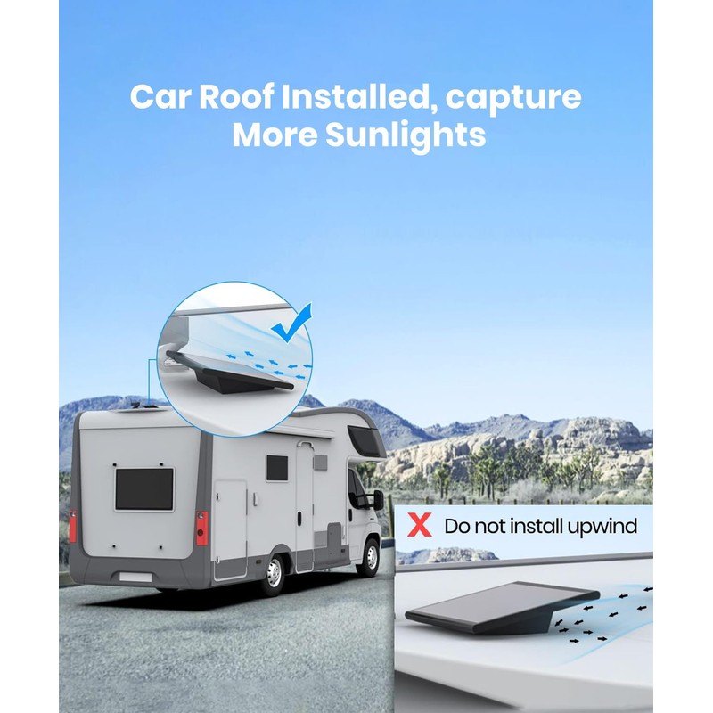 AUTO-VOX Solar Panel: Upgrade Solar4 Wireless Backup Camera.Unlock Solar Charging