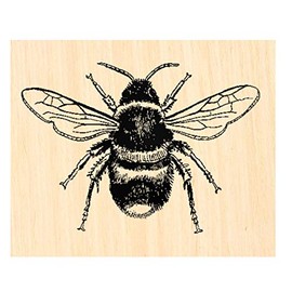 P96 Large bee Rubber Stamp