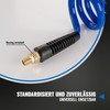 Poppstar Compressed Air Spiral Hose 5 m with Diameter 8
