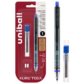 Uni-Ball 1751934 KuruToga Mechanical Pencil, 0.5mm, HB #2, 1 Count