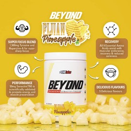 EHP Labs Beyond BCAA Powder Amino Acids Supplement for Muscle Recovery - 8g of Sugar Free BCAAs Amino Acids Post Workout Recovery Powder & 10g of EAA Amino Acids Powder - 60 Serve (Fijian Pineapple)