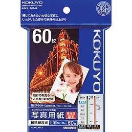 コクヨ(KOKUYO) インクジェット 印画紙原紙 高光沢 L判 60枚 KJ-D11L-60