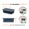 Round Plastic Plugs / Lamellar Plugs / Push-in Caps, anthracite,