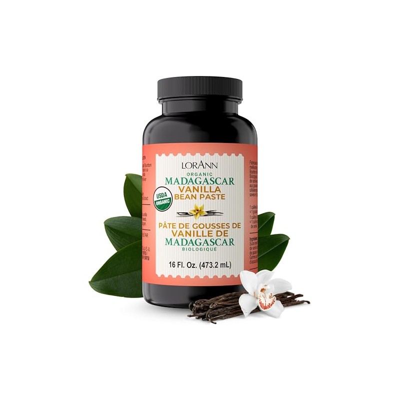 LorAnn Oils Pasta de vainilla natural Madagascar 16 onzas