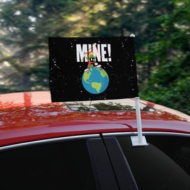 Looney Tunes Marvin the Martian Mine Car Truck Flag with Window Clip On Pole Holder