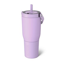 BrüMate Resa 35oz 100% Leakproof Insulated Travel Tumbler | Cup-Holder Friendly Insulated Tumbler | Built-in Silicone Sleeve and Easy Carry Handle:_Lavender