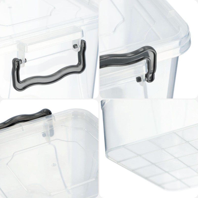 KADAX Storage Box with Lid, Robust Plastic Container, Lunch Box,