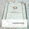 GANAZONO Stainless Steel Manhole Cover Hook T-Shaped Lifting Tool for