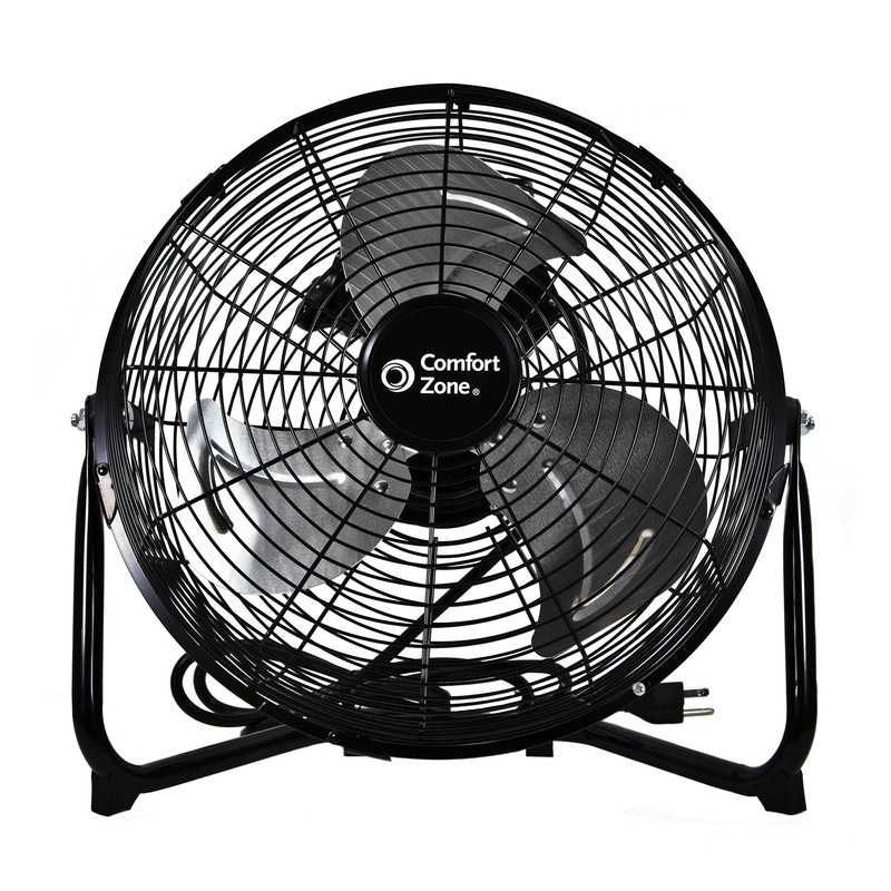 Comfort Zone 12 inch Cradle Fan, 3 Speed Floor or