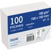 Dohe 100 x A6 (15x10cm) 180g Ruled Card Index Cards