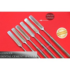 6 Premium German Dental Cement SPATULAS Single Ended LAB Wax Modeling Cement Mixer Spatula Round Handle CYNAMED