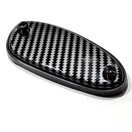 Unbranded ANTENNA HOLE BLOCK OFF DELETE PLATE CAP CARBON FIBER LOOK FOR HONDA CIVIC 92/00