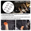 Ciuouient 4 Pair Engine Cover Retainers and Shield Thumb Pins