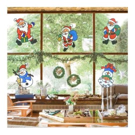 Jands Pegatinas De Gel Navideñas 19 Cm Adornos Navideños 5pz