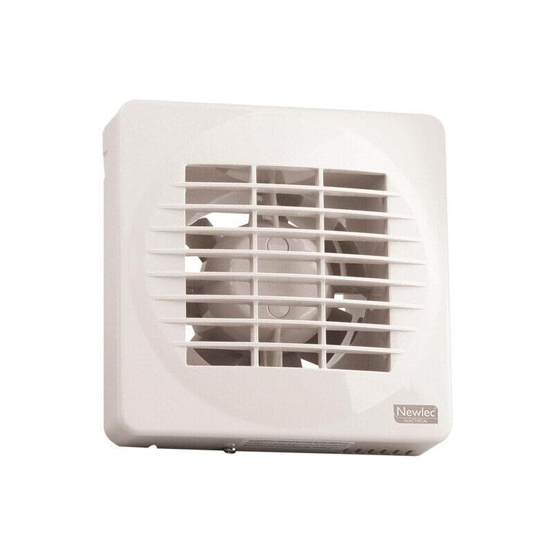 Newlec NL880 Standard Bathroom Extractor Fan 4" - White