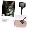 FOMIYES Pala para Arena De Gatos De PláStico Mango CóModo