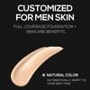 Men's BB Cream, Full Coverage Concealer, Oil Control and Anti-Ageing,