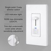Maxxima Dimmer Electrical Light Switch - Featuring Blue Indicator Light,