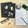 Ouzoustate Lined Spiral Notebook A4 Large Black Journal 8.5" x