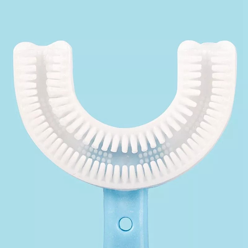 2x Children Kids Baby Toothbrush 360° U-shaped Brush Oral Teeth