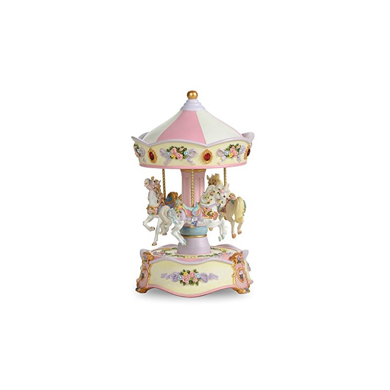 THE SAN FRANCISCO MUSIC BOX COMPANY Classic Horse Musical Carousel