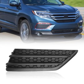 BXZ Front Bumper Insert Cover Fog Light Cover Right Hand Side Passenger RH For 2016-2018 Honda Pilot