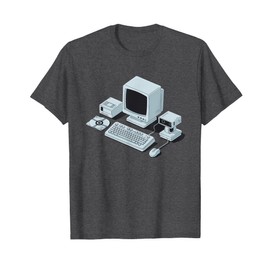 Vintage Tech Icons Retro IT Hardware and Gadgets T-Shirt