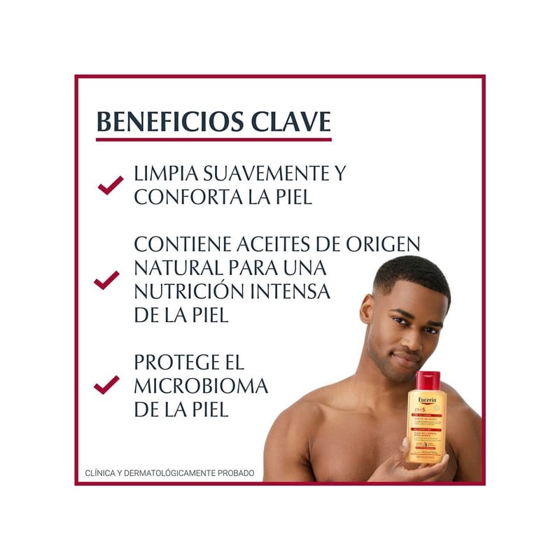 Aceite de Ducha Eucerin PH5 Syndet Piel Sensible 200ml