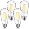 4-Pack Vintage E26 LED Edison Bulbs 100W Equivalent 1400LM High