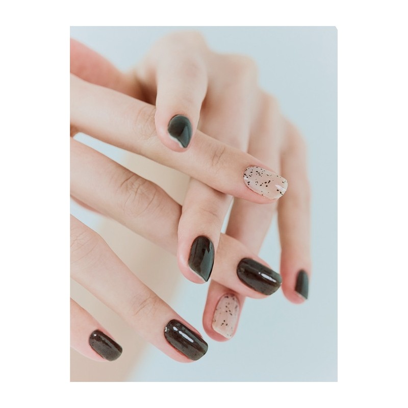 Cookies & Cream Gel Nail / 쿠키앤크림 젤네일
