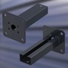 Kotarbau® Post Anchor 60 x 40 mm Post Shoe Fence