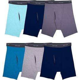 Fruit of the Loom Men's Coolzone Boxer Briefs, 6 Pack-Assorted Colors, Medium