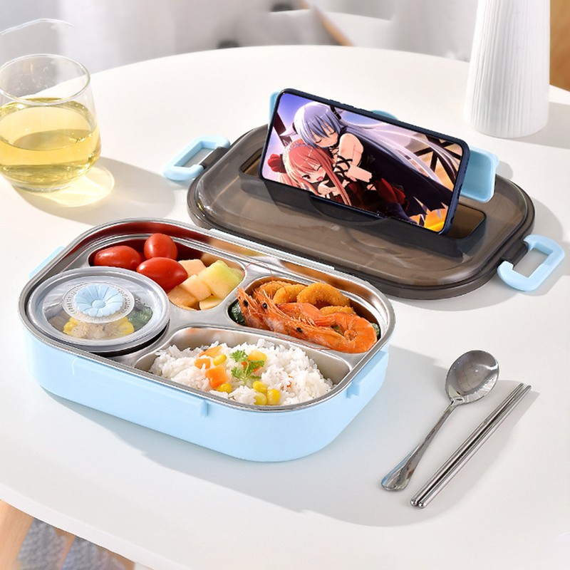 Bento Lunch Box Leak Proof 4 Compartment Bento Box with