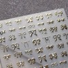 1 Sheets Bow Nail Stickers for Nail Art 5D Self