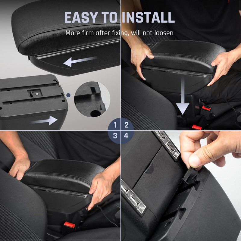 YJYWZH Car Armrest Storage Box for Nissan Versa 2007-2011 Auto