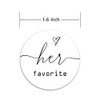 ZLKAPT 60pcs His Favorite and 60pcs Her Favorite Stickers Wedding