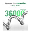 Non-Expandable Metal Garden Hose 30 Feet with Sprayer Nozzle, Flexible,