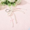 GLOBLELAND 1 Piece Bow Beads Key Ring Beads Key Ring