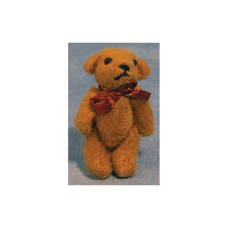 1:12 Scale Dolls House Miniatures Childs Teddy Bear with Bow