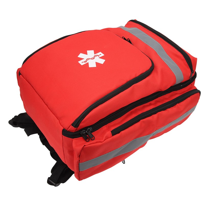 Red Firefighter Bag Large Capacity First Responder Bag Durable Emergency