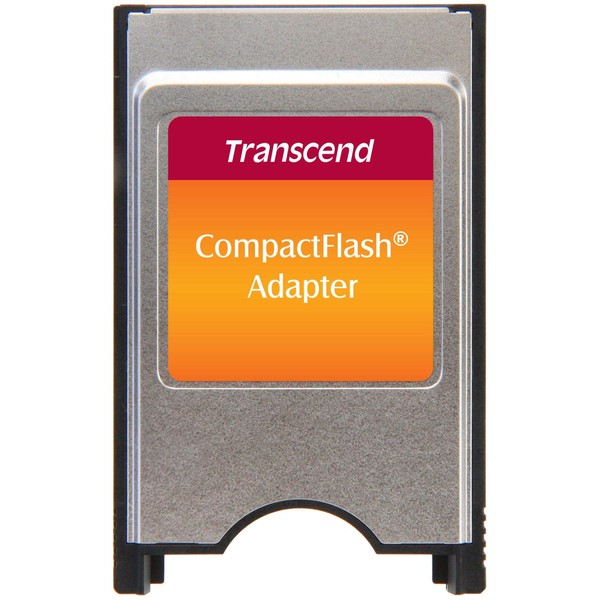 Transcend TS0MCF2PC PCMCIA ATA Adapter for CompactFlash Card - Silver/Black