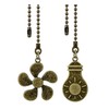 Akahttbn Ceiling Fan Pull Chain Extension, 12 Inches Decorative Fan