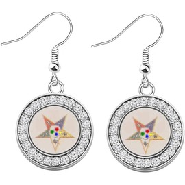 SEIRAA Sorority Women Gift Sorority Symbol Hook Earrings Sorority Charm Bracelet for Her (earring)