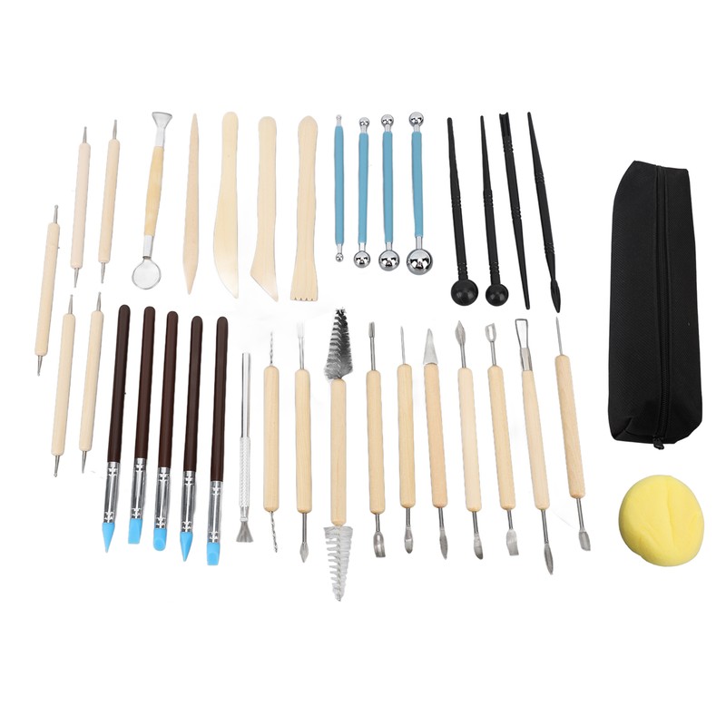 36Pcs Pottery Clay Sculpting Tools Kit Set Ceramic Carving Sculpting